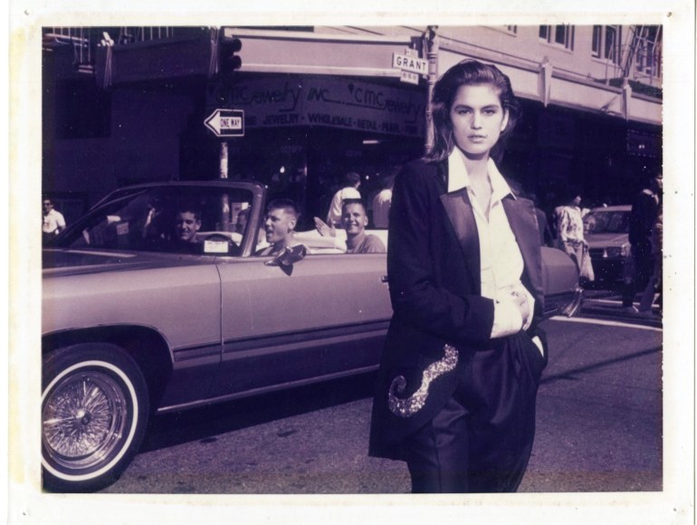 Cindy Crawford, San Francisco, 1989, Polaroid