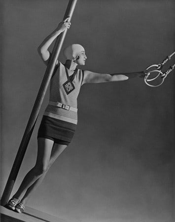 Mlle Alicia, Swimwear by Patou, 1928, 20 x 16 Platinum Palladium on 24 x 20 Paper, Ed. 27