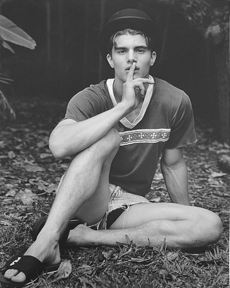 Bruce Weber “For Tennessee,” Peter Johnson in Andrew’s Backyard, Miami, FL, 1998