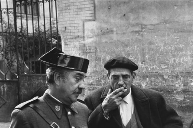 Luis Bunel and Fernando Rey during the filming of "Tristana", Toledo, Spain, 1970, Silver Gelatin Photograph
