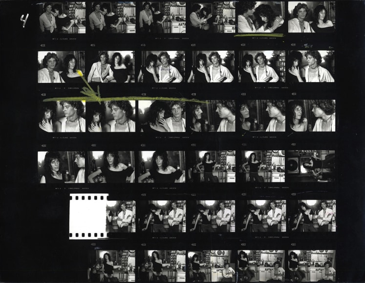 Norman Seeff Robert Mapplethorpe and Patti Smith, New York (Contact Sheet), 1969    