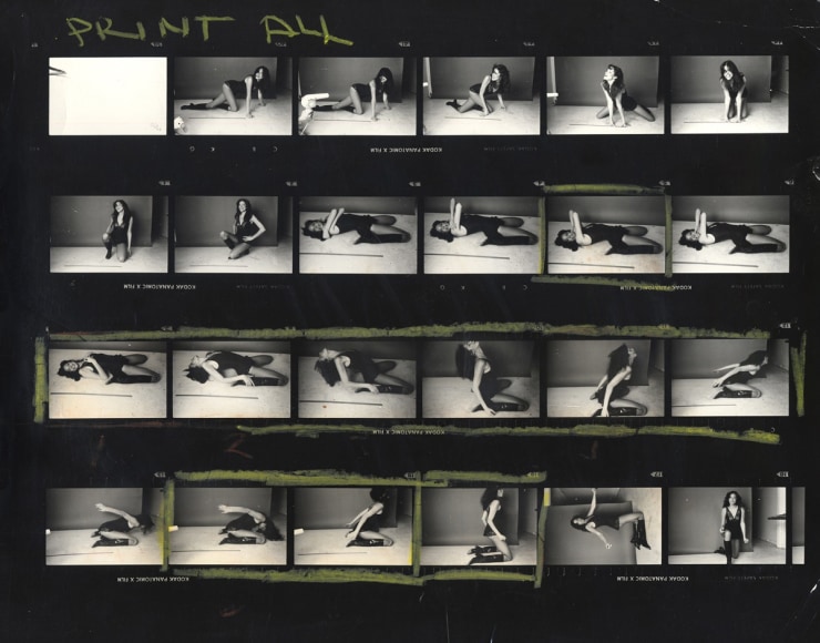 Norman Seeff Carly Simon, "Playing Possum", Los Angeles (Contact Sheet), 1974    