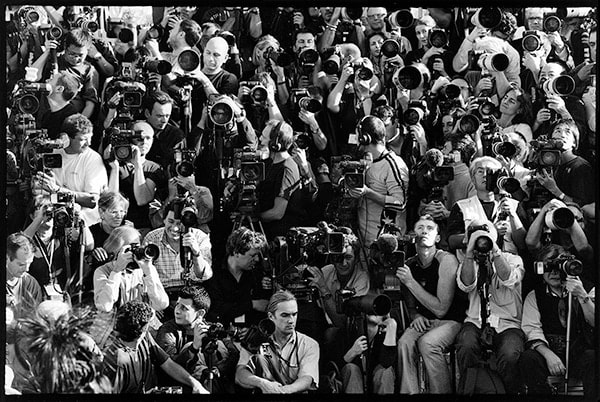 Photo Pit at Louis Vuitton Show, Paris, 2003