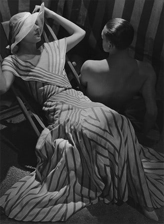 Horst and Model, Beachwear by Chanel, 1933, 20 x 16 Platinum Palladium on 24 x 20 Paper, Ed. 27