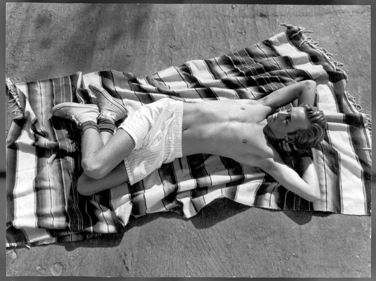 Boy on Blanket, Hollywood, CA, 1989  , Archival Pigment Print