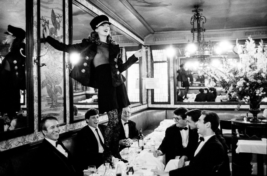 Kate Moss at Cafe Lipp, Paris, Vogue Italia, 1993, Archival Pigment Print