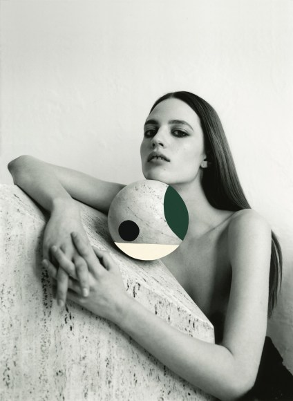 Julia 3, 2019, Painted Silver Gelatin Photograph