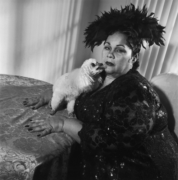 Etta James and Strappy, Riverside, California, 1997, Silver Gelatin Photograph