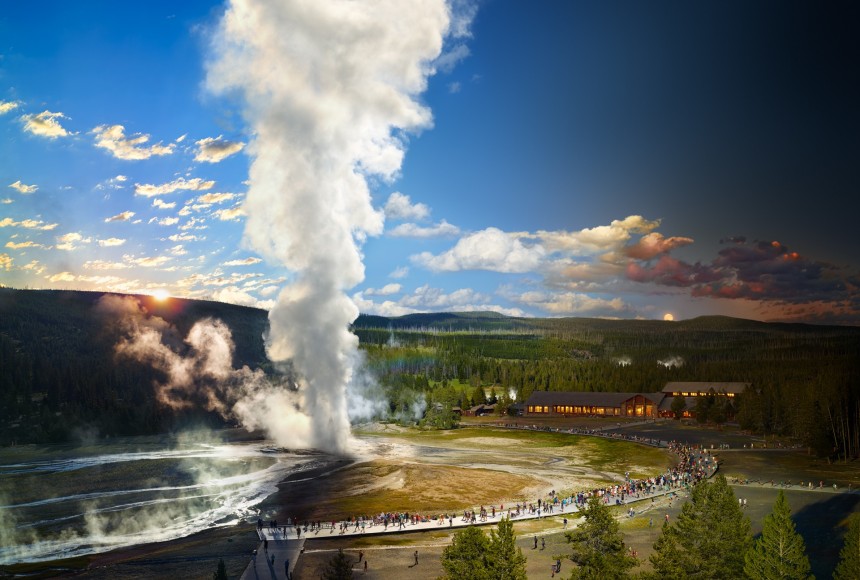 Old Faithful, Yellowstone National Park, Wyoming, 2015, C-Type Print