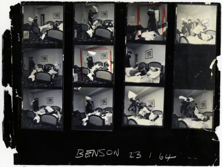 Harry Benson Beatles Pillow Fight, Paris (Contact Sheet), 1963    