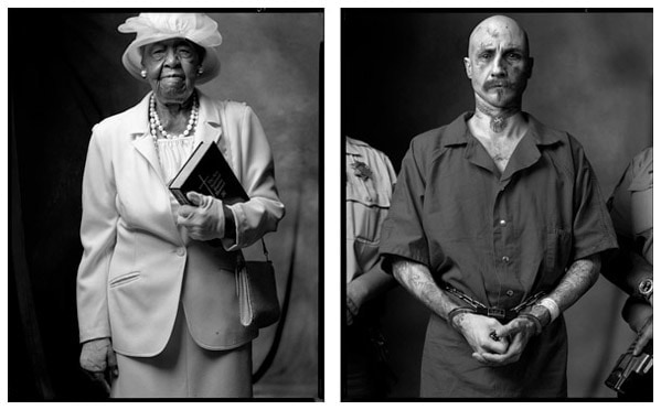 Baptist Churchgoer / White Supremacist, 2004 / 2003, 20 x 32-1/2 Diptych, Archival Pigment Print, Ed. 20
