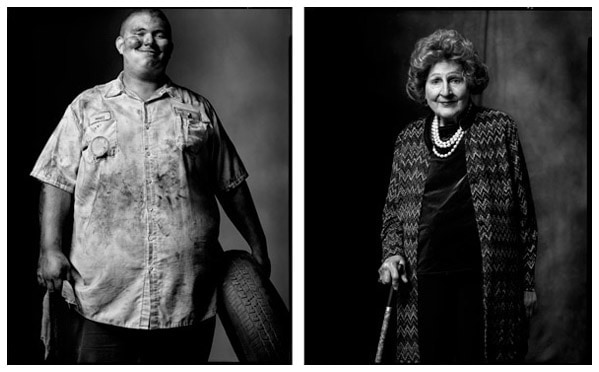 Auto Mechanic / Etiquette Consultant, 2000 / 2007, 20 x 32-1/2 Diptych, Archival Pigment Print, Ed. 20
