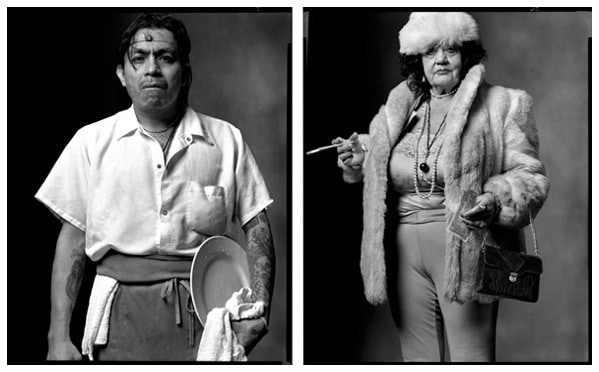Dishwasher / Coffee Shop Customer, 2004 / 2003, 20 x 32-1/2 Diptych, Archival Pigment Print, Ed. 20