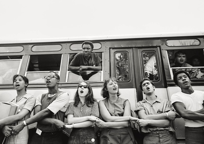 “We Shall Overcome”, Students Leaving for “Summer of '64”, Oxford, Ohio, 1964
