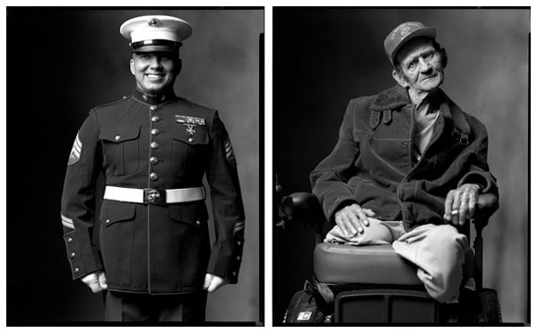 Marine / War Veteran, 2002 / 2004, 20 x 32-1/2 Diptych, Archival Pigment Print, Ed. 20