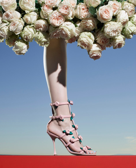 Fashion (Leg with Roses), Los Angeles, 2016, 40 x 32 1/2&nbsp;Inches, Archival Pigment Print, Edition of 5