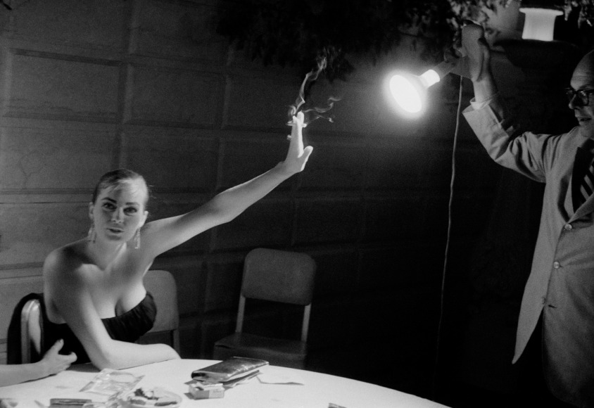 Anita Ekberg (Holding Back the Light), 1955, Signed, stamped verso