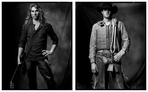Rock Musician / Bull Rider, 2007 / 2006, 20 x 32-1/2 Diptych, Archival Pigment Print, Ed. 20