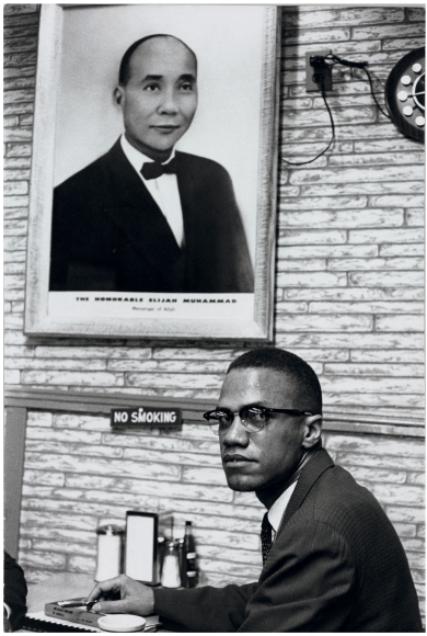 Malcolm X, Harlem, 1961, Silver Gelatin Photograph