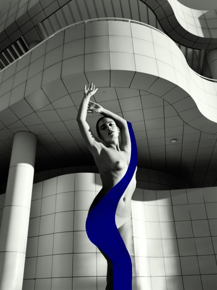 Lera 1, Getty Museum, 2020, Painted Silver Gelatin Photograph