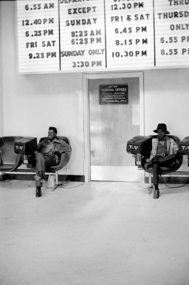 Bus Station, St. Louis, 1969, Silver Gelatin Photograph