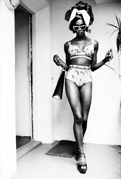 Shopping, Naomi Campbell, Los Angeles, 2011, Silver Gelatin Photograph