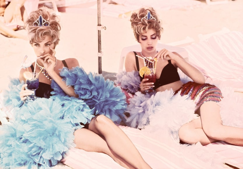 Intermission, Linda Evangelista and Christy Turlington, Cannes,1990, C-Print&nbsp;