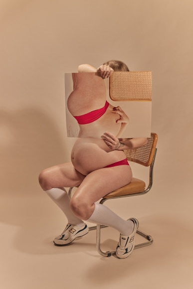 Blaise Cepis, 01.24.2024&nbsp; Horseradish Seated On Cane Chair A