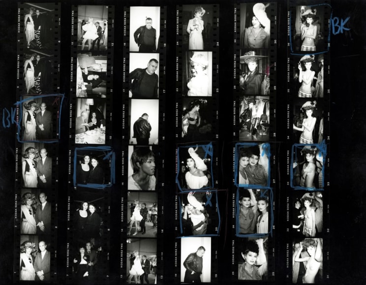 Roxanne Lowit Kate Moss at Vivienne Westwood (Contact Sheet), 1993    