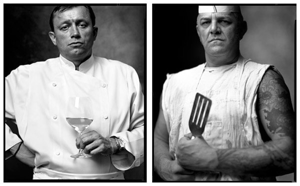 French Chef / Short Order Cook, 2006 / 1999, 20 x 32-1/2 Diptych, Archival Pigment Print, Ed. 20