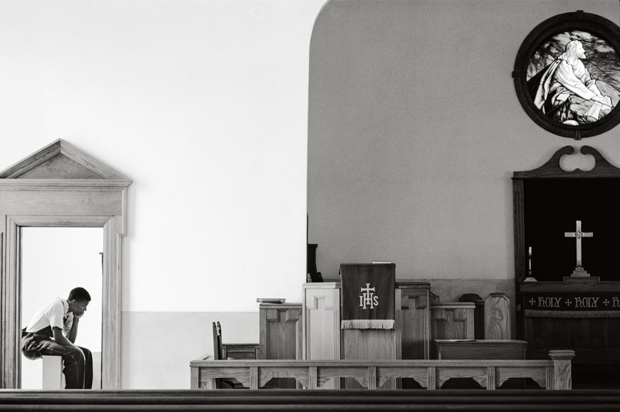 Jerome Smith at Church, 1965, 16 x 20 Inches, Silver Gelatin Photograph, Edition of 25