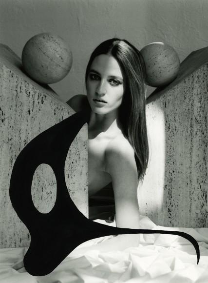 Julia 1, 2019, Painted Silver Gelatin Photograph