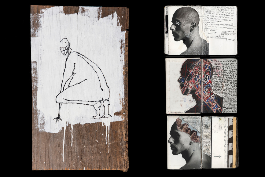 &ldquo;Plywood Rouch, 3 Head Thoughts&rdquo;