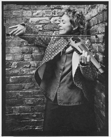 Laurie Anderson, New York, NY,&nbsp;2004, 20 x 16 inches, Silver Gelatin Photograph, Ed. of 25