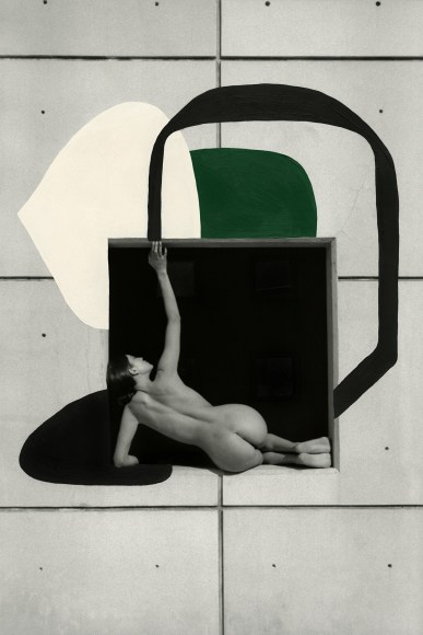 Sara (Mono), 2018, Painted Silver Gelatin Photograph
