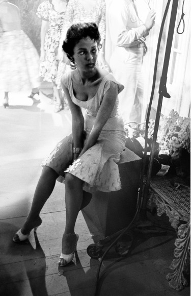 Dorothy Dandridge on the set of "Carmen Jones", Otto Preminger's film of the Bizet Opera, 1954, Archival Pigment Print