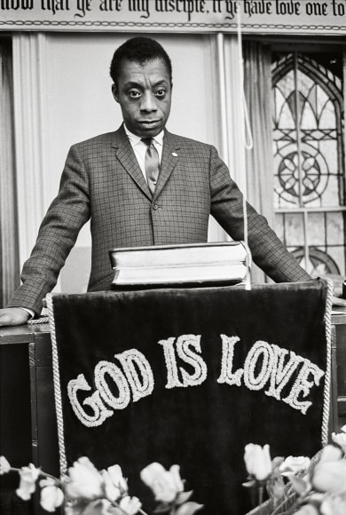 James Baldwin, God is Love, New York, 1963, 20 x 16 Inches, Silver Gelatin Photograph, Edition of 25