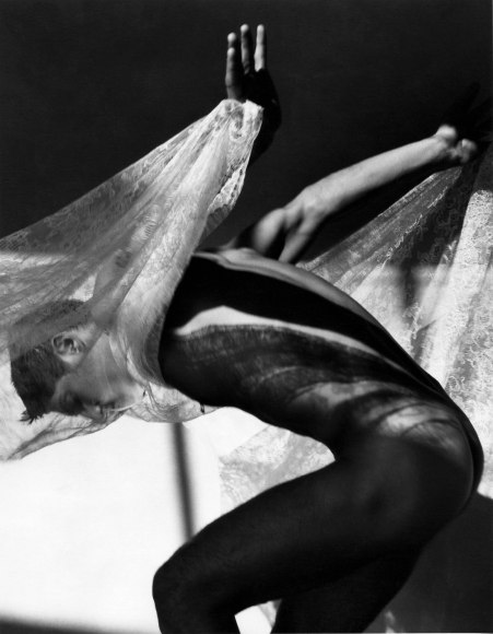 Tony Ward with Lace, Series, Los Angeles, 1990, Archival Pigment Print