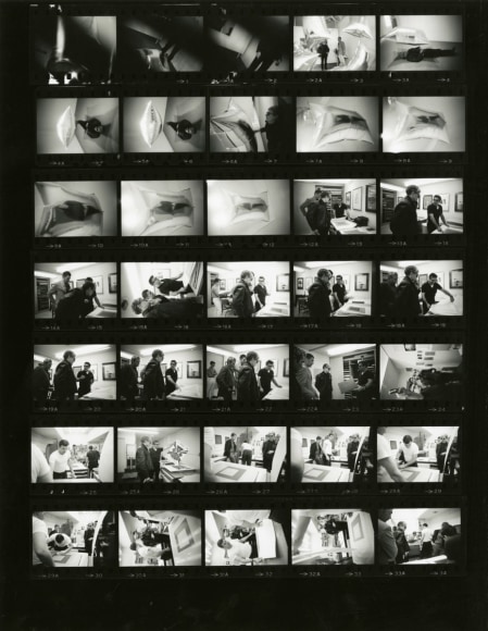 Steve Schapiro Andy Warhol, Castelli Gallery, New York (Contact Sheet), 1965    