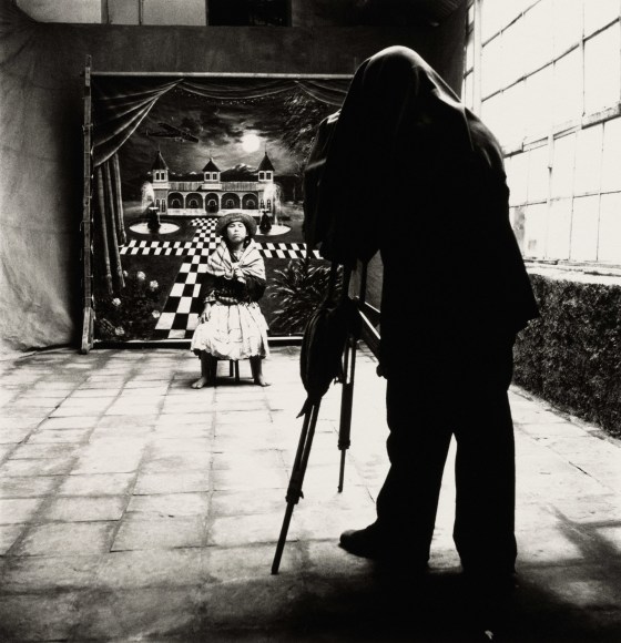 Cuzco Town Photographer with Barefoot Girl, Cuzco, 1948, 11 3/4 x 11 5/16 inches