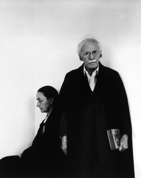 Georgia O'Keefe and Alfred Steiglitz, 1944, Silver Gelatin Photograph