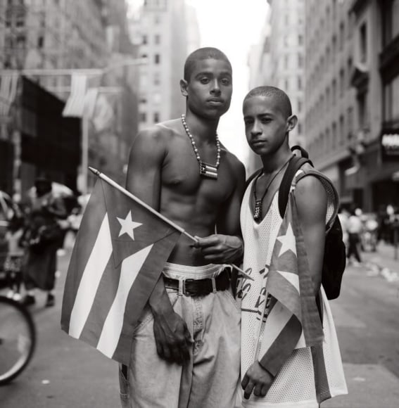 Brothers Danny and Carlos, Puerto Rican Day Parade, New York City, 1995, Archival Pigment Print