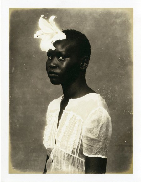 Alek Wek, New York City, 1996, Polaroid