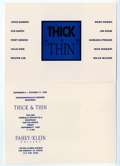 Thick and Thin