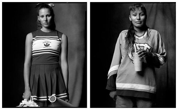 Cheerleader / Indian Girl, 2004 / 2003, 20 x 32-1/2 Diptych, Archival Pigment Print, Ed. 20