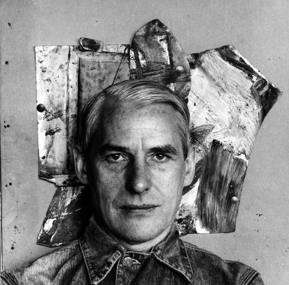 Willem de Kooning, 1959, Silver Gelatin Photograph Mounted to Board