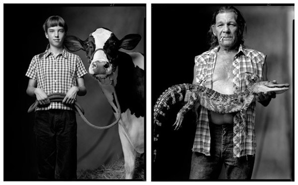 County Fair Livestock Show Contestant / Cajun Man, 2003 / 2003, 20 x 32-1/2 Diptych, Archival Pigment Print, Ed. 20