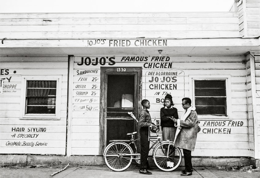 James Baldwin, Jojo's Fried Chicken, New Orleans, 1963, 16 x 20 Inches, Silver Gelatin Photograph, Edition of 25