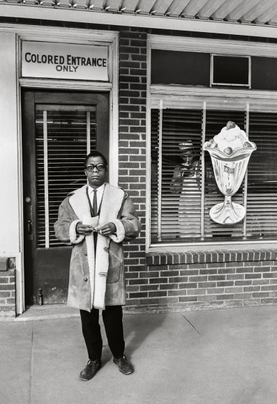 James Baldwin, Colored Entrance, New Orleans, Louisiana, 1963, 20 x 16 Inches, Silver Gelatin Photograph, Edition of 25