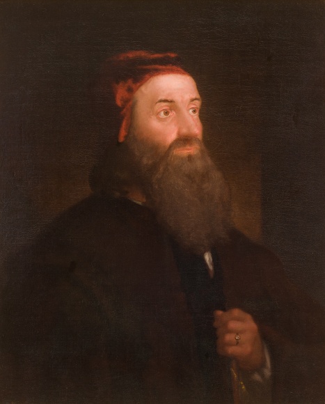 WASHINGTON ALLSTON (1779–1843), "Head of a Jew," 1817. Oil on canvas, 30 x 25 in.